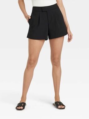 S New Day Women's High-Rise Tailored Shorts - A New Day Black 4